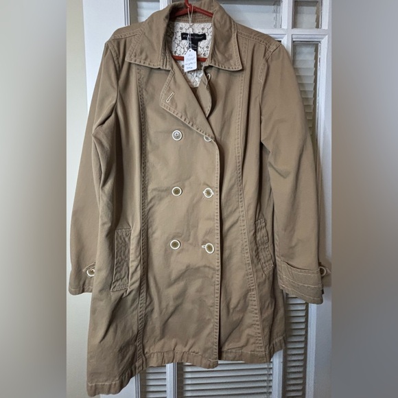 New York & Company Jackets & Blazers - New York & Company Trench Jacket/Coat-size XL